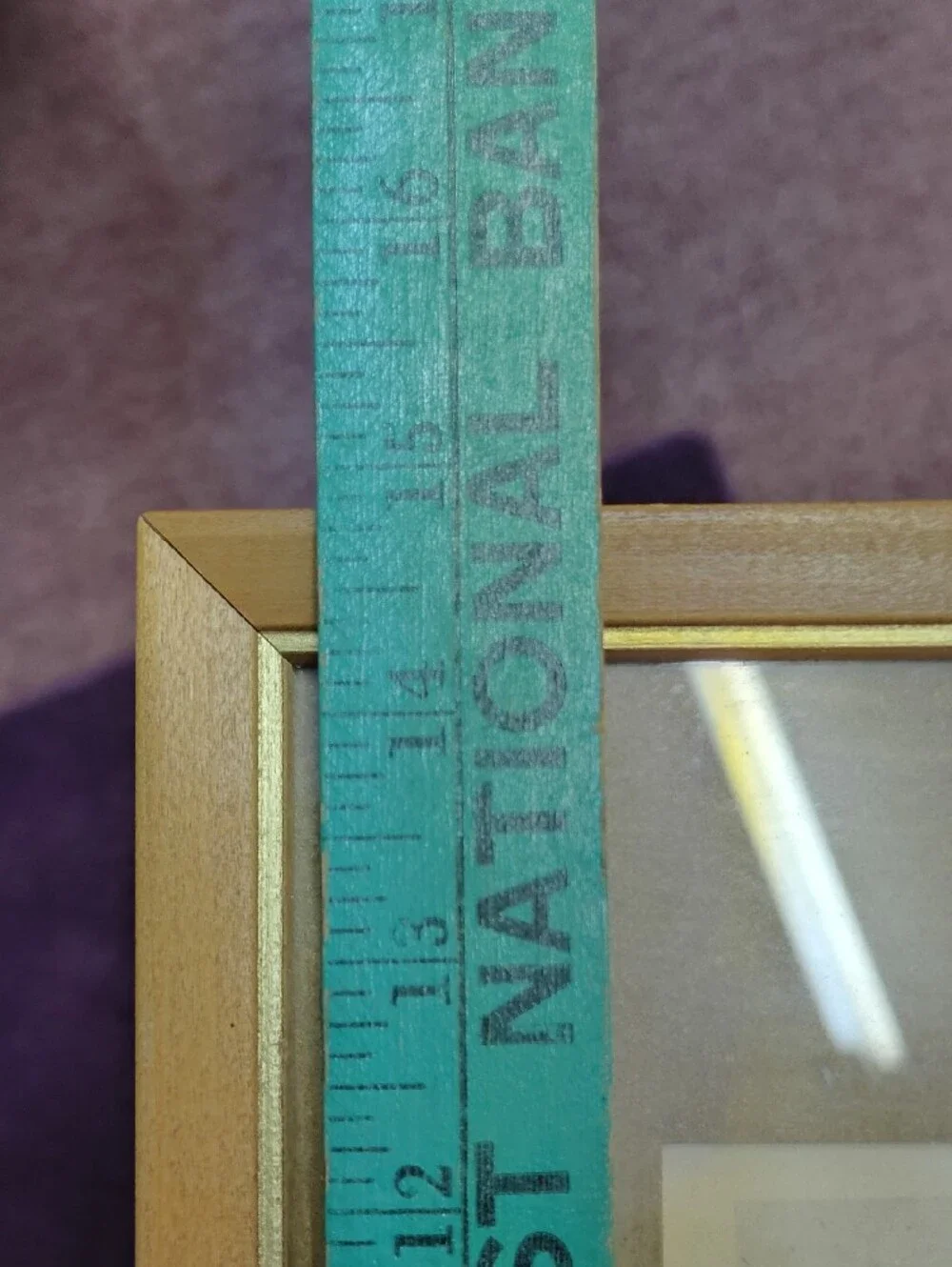 Vintage Mid Century Woolworth Blonde Wood Picture Frame 11x15 Fits 8x10 MCM